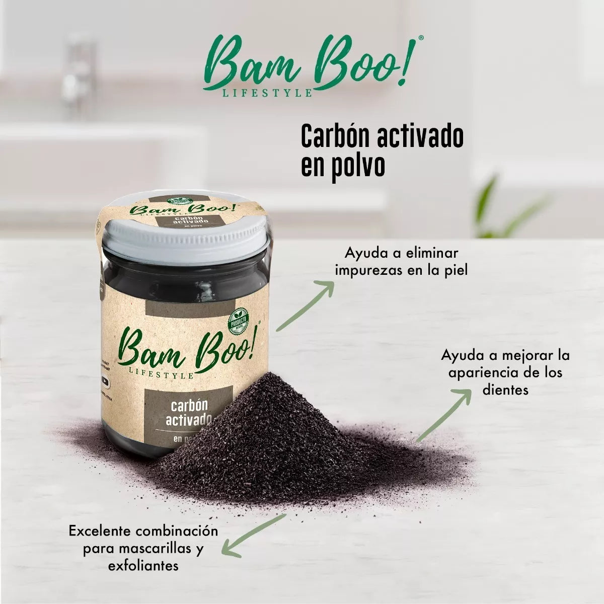 Carbón activado 40 G